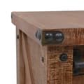 Miniatyrbild 6 av 10: vidaXL Konsolbord massivt granträ 131x35,5x75 cm brun