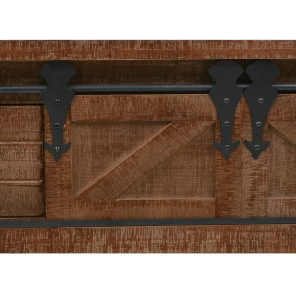 vidaXL Konsolbord massivt granträ 131x35,5x75 cm brun