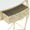 Miniatyrbilde 6 av 8: vidaXL Sidebord fransk stil metall 82x39x76 cm gull