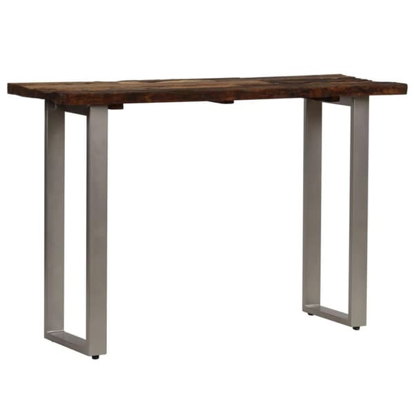 vidaXL Konsollbord gjenvunnet tre og stål 120x35x76 cm