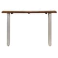 Miniatyrbilde 4 av 10: vidaXL Konsollbord gjenvunnet tre og stål 120x35x76 cm