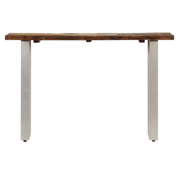 vidaXL Konsollbord gjenvunnet tre og stål 120x35x76 cm