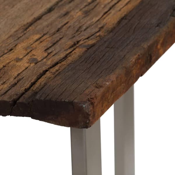 vidaXL Konsollbord gjenvunnet tre og stål 120x35x76 cm
