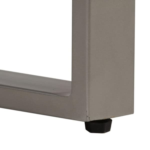 vidaXL Konsollbord gjenvunnet tre og stål 120x35x76 cm