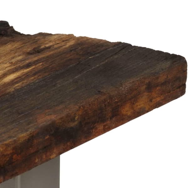 vidaXL Konsollbord gjenvunnet tre og stål 120x35x76 cm