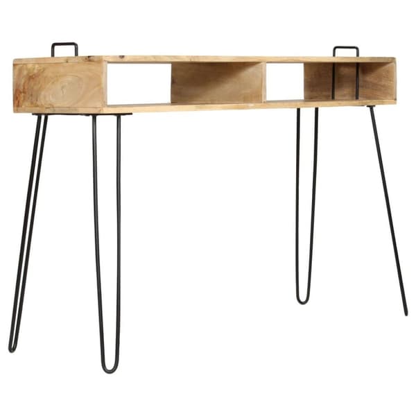 vidaXL Konsollbord heltre mango 115x35x76 cm
