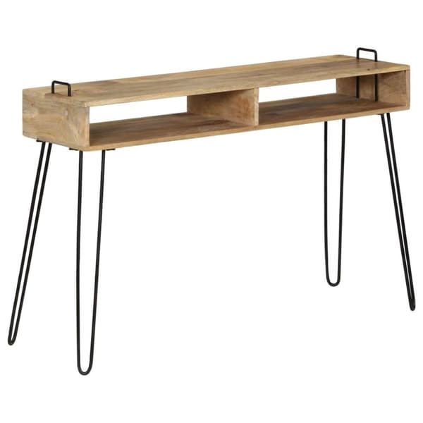 vidaXL Konsollbord heltre mango 115x35x76 cm