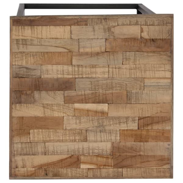 vidaXL Plantebord 3 deler gjenvunnet teak