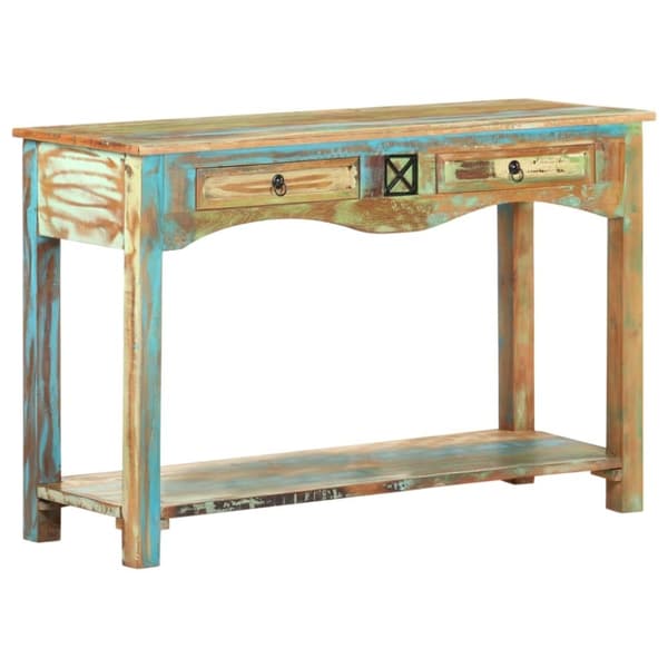 vidaXL Konsolbord 120x40x75 cm massivt återvunnet trä