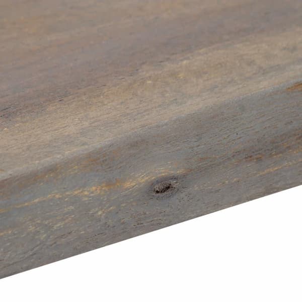 vidaXL Konsollbord grå 115x35x76 cm heltre akasie og jern