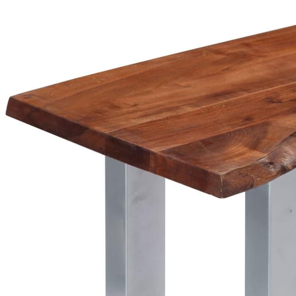 vidaXL Konsollbord 115x35x76 cm heltre akasie og jern