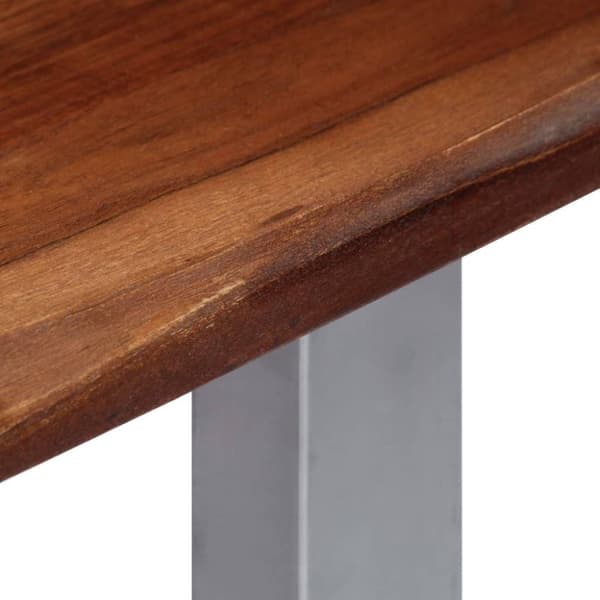 vidaXL Konsollbord 115x35x76 cm heltre akasie og jern