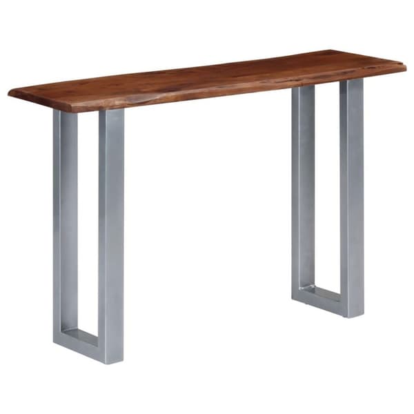 vidaXL Konsollbord 115x35x76 cm heltre akasie og jern