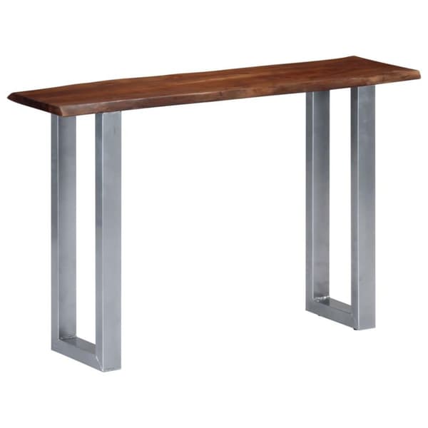 vidaXL Konsollbord 115x35x76 cm heltre akasie og jern