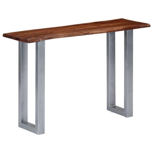 vidaXL Konsollbord 115x35x76 cm heltre akasie og jern