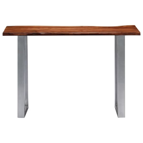 vidaXL Konsollbord 115x35x76 cm heltre akasie og jern