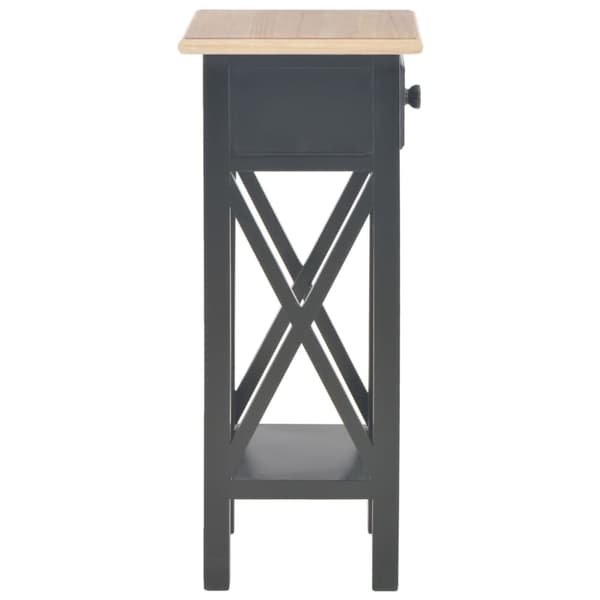 vidaXL sidebord 27 x 27 x 65,5 cm træ sort