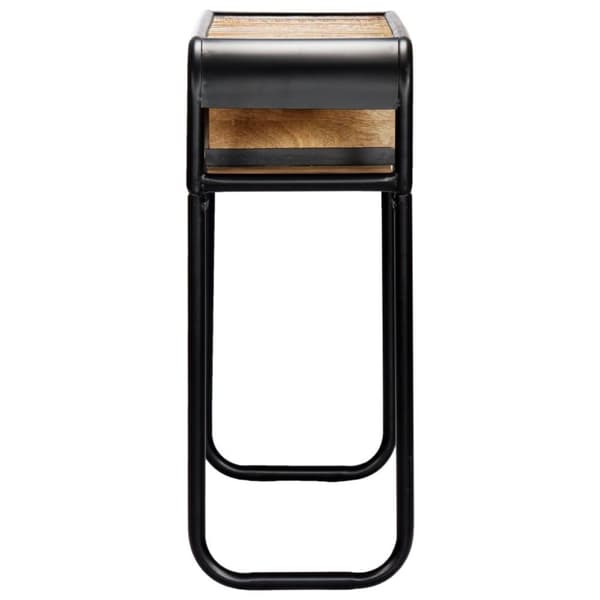 vidaXL konsolbord 118x30x75 cm massivt genbrugstræ