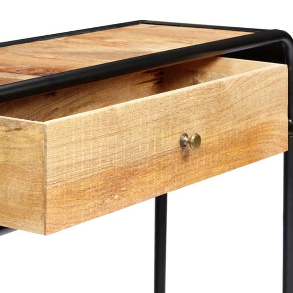 vidaXL konsolbord 118 x 30 x 75 cm massivt mangotræ