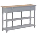Miniatyrbillede 3 af 9: vidaXL konsolbord 120 x 30 x 76 cm MDF grå