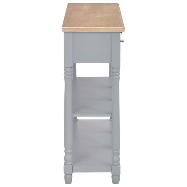vidaXL konsolbord 120 x 30 x 76 cm MDF grå