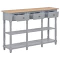 Miniatyrbillede 5 af 9: vidaXL konsolbord 120 x 30 x 76 cm MDF grå