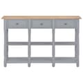 Miniatyrbillede 2 af 9: vidaXL konsolbord 120 x 30 x 76 cm MDF grå