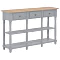 Miniatyrbillede 1 af 9: vidaXL konsolbord 120 x 30 x 76 cm MDF grå