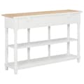 Miniatyrbillede 3 af 9: vidaXL konsolbord 120 x 30 x 76 cm MDF hvid