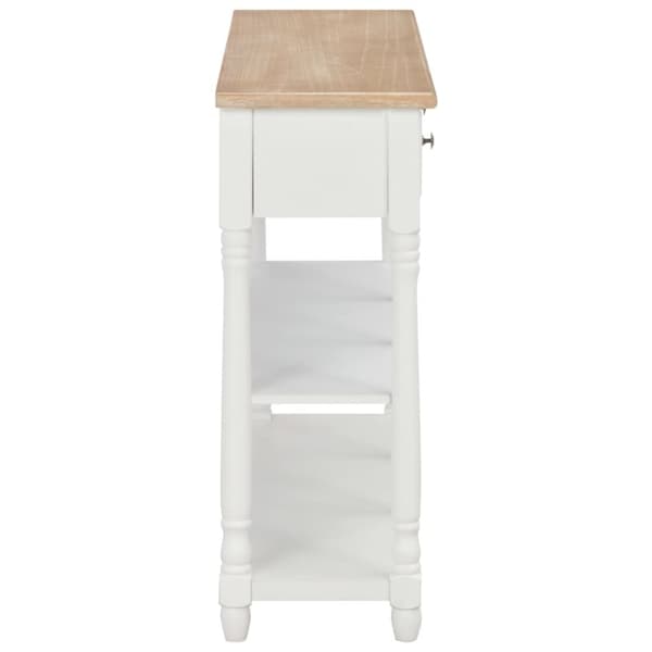 vidaXL konsolbord 120 x 30 x 76 cm MDF hvid