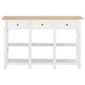 Miniatyrbillede 2 af 9: vidaXL konsolbord 120 x 30 x 76 cm MDF hvid