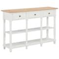 Miniatyrbillede 1 af 9: vidaXL konsolbord 120 x 30 x 76 cm MDF hvid