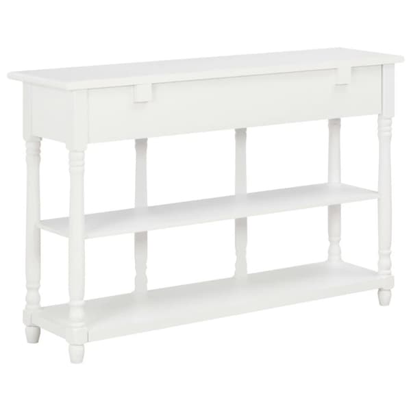 vidaXL Konsolbord vit 120x30x76 cm MDF