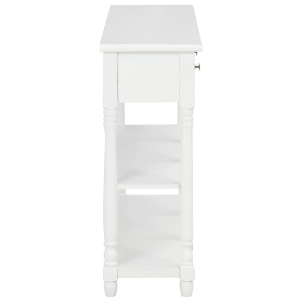 vidaXL Konsolbord vit 120x30x76 cm MDF