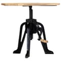 Miniatyrbilde 3 av 10: vidaXL Sidebord 60x(46-63) cm heltre mango og støpejern