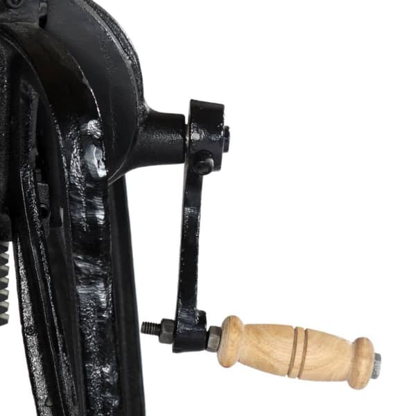 vidaXL Sidebord 60x(46-63) cm heltre mango og støpejern
