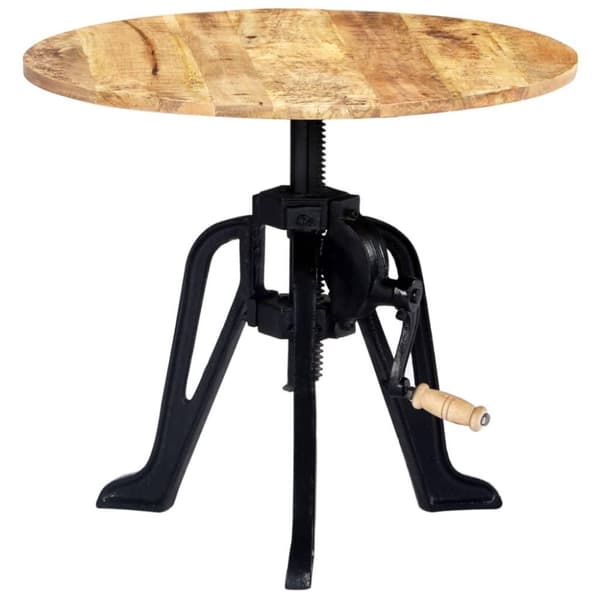 vidaXL Sidebord 60x(46-63) cm heltre mango og støpejern