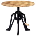 Miniatyrbilde 1 av 10: vidaXL Sidebord 60x(46-63) cm heltre mango og støpejern