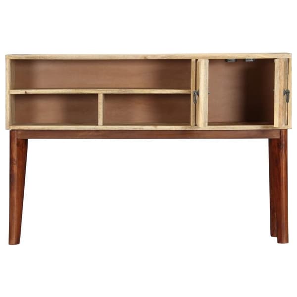 vidaXL konsolbord 115 x 30 x 76 cm massivt ru mangotræ