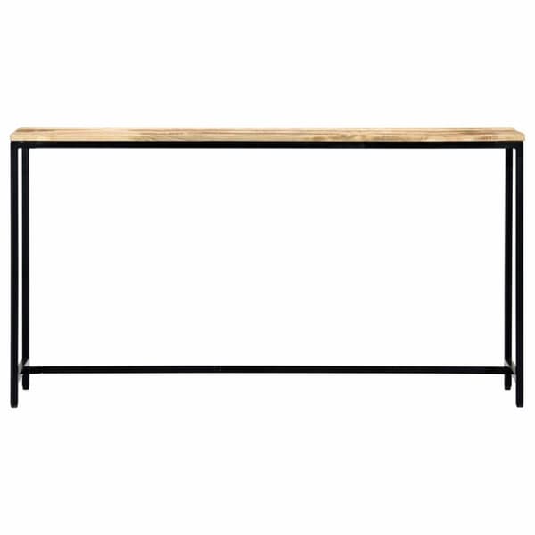 vidaXL Konsollbord 140x35x76 cm grov heltre mango
