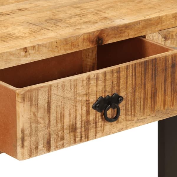 vidaXL Konsolipöytä 110x30x76 cm täysi mangopuu