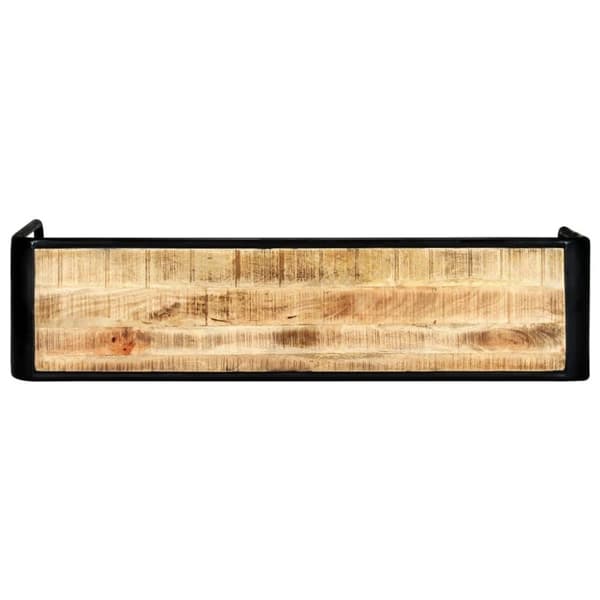 vidaXL konsolbord 140 x 35 x 76 cm massivt ru mangotræ