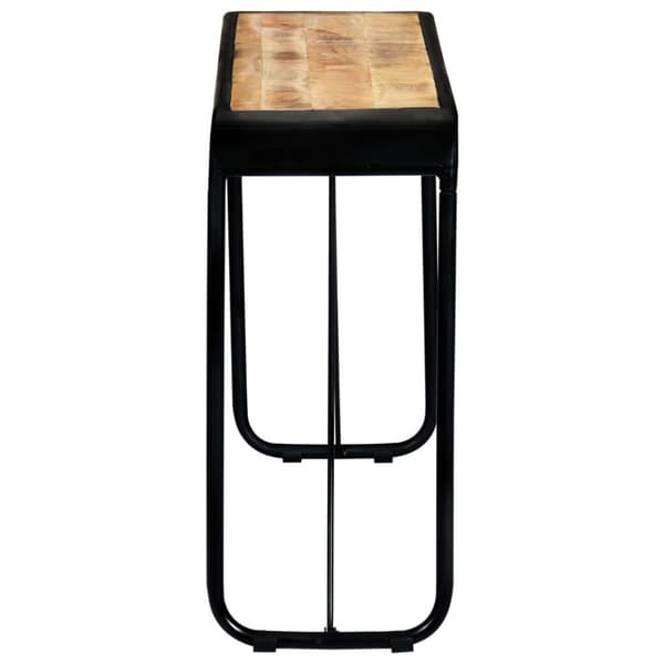vidaXL konsolbord 140 x 35 x 76 cm massivt ru mangotræ