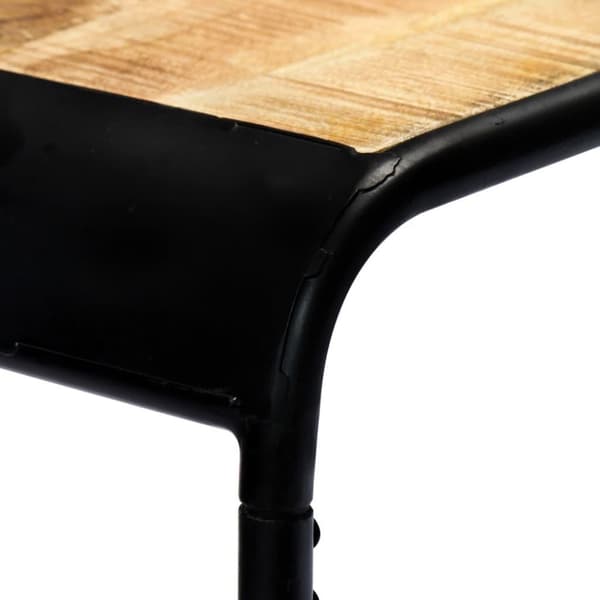 vidaXL konsolbord 140 x 35 x 76 cm massivt ru mangotræ