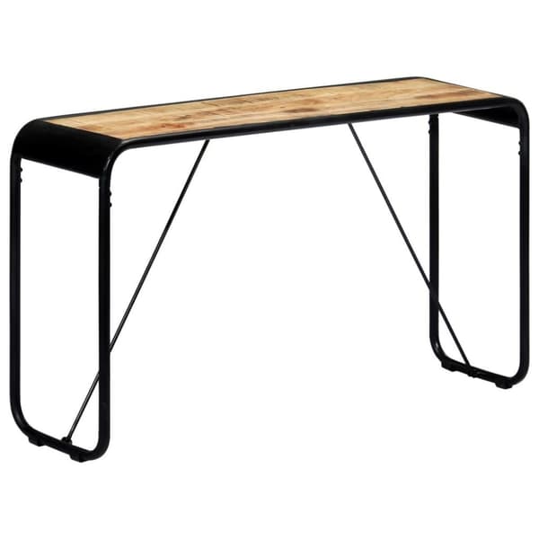 vidaXL konsolbord 140 x 35 x 76 cm massivt ru mangotræ