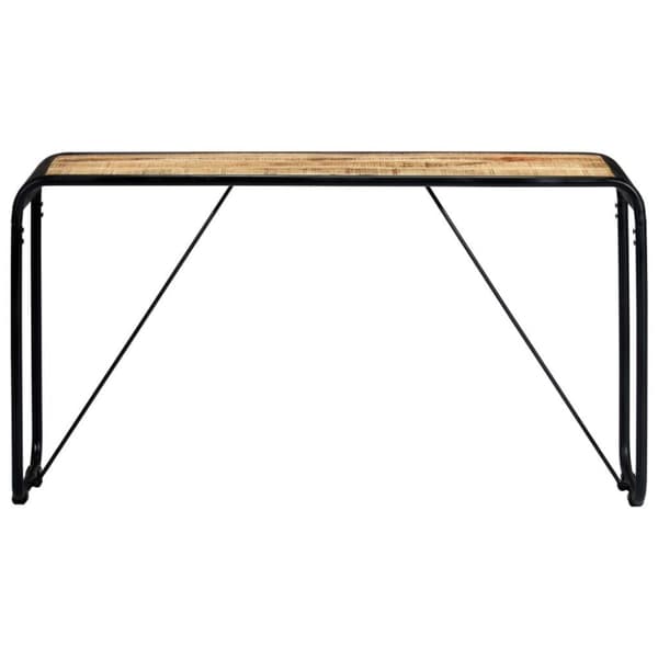 vidaXL konsolbord 140 x 35 x 76 cm massivt ru mangotræ