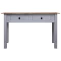 Miniatyrbilde 3 av 11: vidaXL Konsollbord grå 110x40x72 cm heltre furu Panama Range