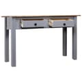 Miniatyrbilde 4 av 11: vidaXL Konsollbord grå 110x40x72 cm heltre furu Panama Range