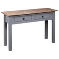 Miniatyrbilde 5 av 11: vidaXL Konsollbord grå 110x40x72 cm heltre furu Panama Range