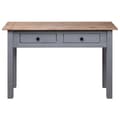 Miniatyrbilde 6 av 11: vidaXL Konsollbord grå 110x40x72 cm heltre furu Panama Range